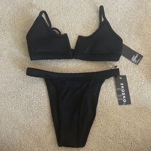 One one swim bikini top and bottom